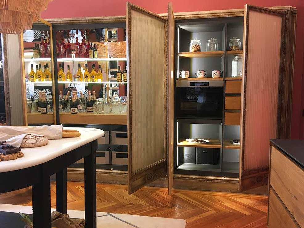 Armario de cocina en el espacio Hauka