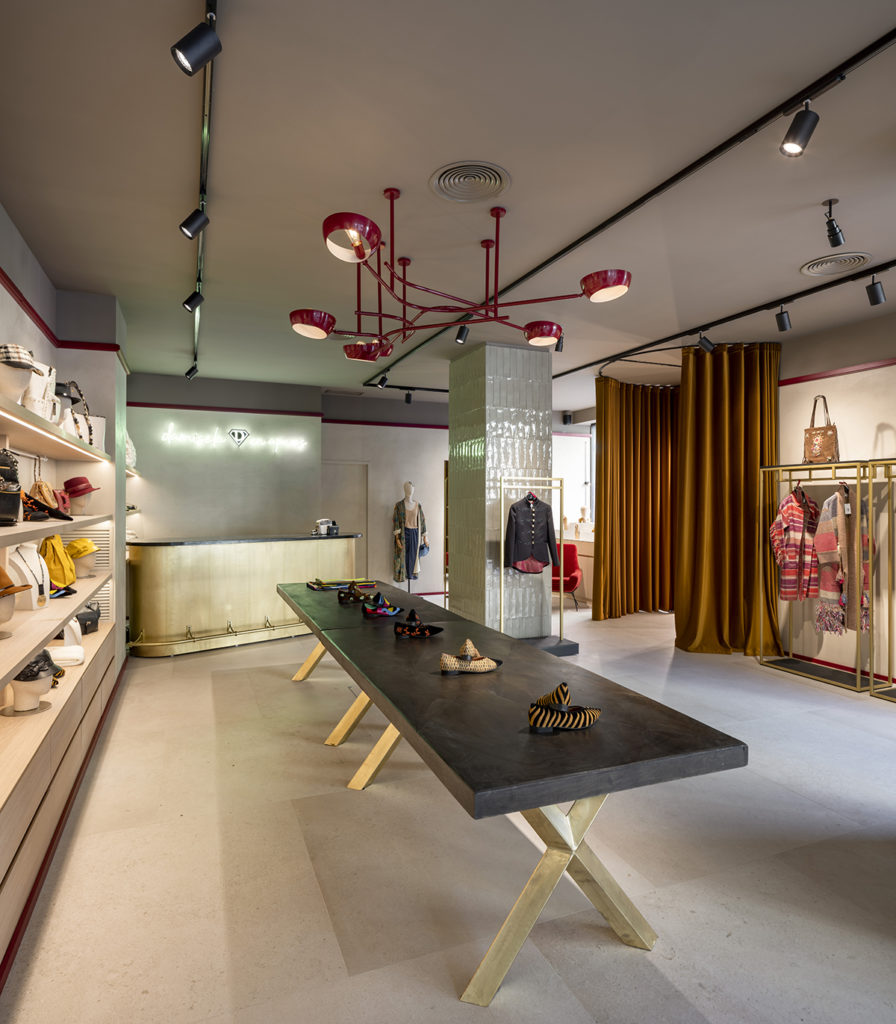 Mesas para la exposición de productos